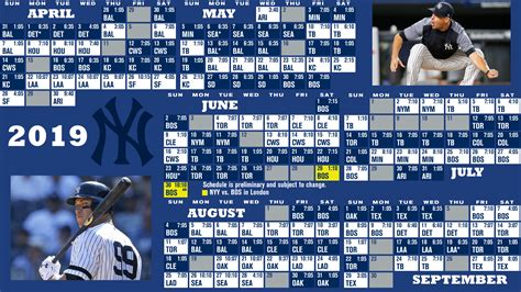 new york yankees schedule